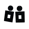 Closet Rehab Women's Open Square Drop Earrings In Black