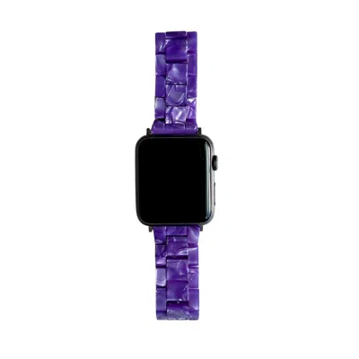 Closet Rehab Women's Pink / Purple Apple Watch Band In Worth The Hassle In Blue