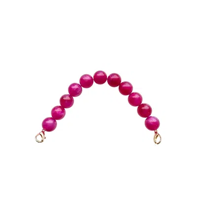 Closet Rehab Women's Pink / Purple Beaded Purse Handle In Magenta