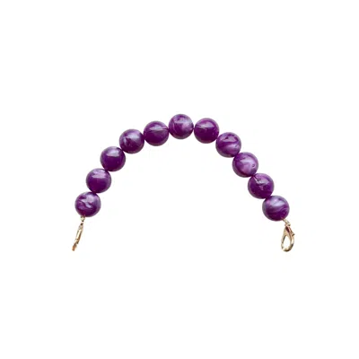 Closet Rehab Women's Pink / Purple Beaded Purse Handle In Purple