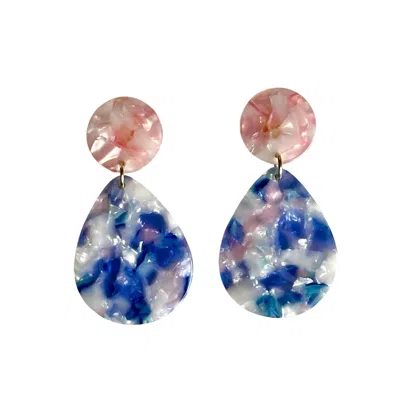 Closet Rehab Women's Pink / Purple / Blue Teardrop Earrings In Day Dreamer In Multi
