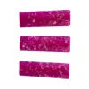 Closet Rehab Women's Pink / Purple Hair Clip Trio In Electric Grape