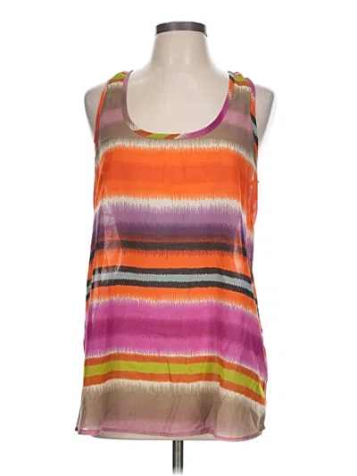 Pre-owned Closet Sleeveless Blouse In Orange