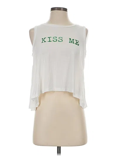Pre-owned Closet Sleeveless T-shirt In White