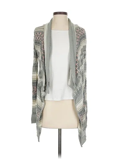 Pre-owned Closet Space Kimono In Gray