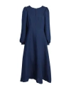 Closet Woman Midi Dress Blue Size 10 Viscose, Elastane In Blue