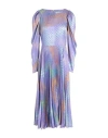 Closet Woman Midi Dress Lilac Size 10 Polyester, Elastane In Purple