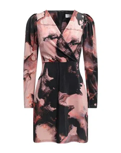 Closet Woman Mini Dress Antique Rose Size 8 Polyester, Elastane In Pink