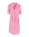 Closet Woman Mini Dress Pink Size 12 Polyester, Elastane In Pink