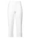 Closet Woman Pants White Size 10 Polyester, Elastane In White