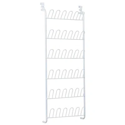 Closetmaid 18-pair Wall Or Door Mount Shoe Rack In White
