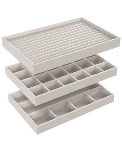 Closetmaid 3-pack Jewelry Tray In Grey