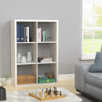 Closetmaid 30'' H X 43.82'' W Decorative Cube Bookcase In Bleached Walnut