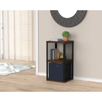 Closetmaid 30.55" H X 16.1" W Steel Frame 2-cube Bookcase In Apple Walnut