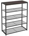 Closetmaid 5-tier Mixed Material Shoe Rack In Black