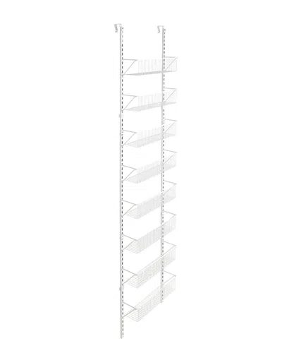 Closetmaid Adjustable Wall Or Door Mount Wire Basket Organizer In White