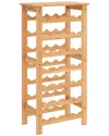 Closetmaid Bamboo 28-bottle Wine Rack In Brown