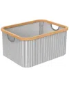 Closetmaid Bamboo Collapsible Baskets, 2-pack In Grey