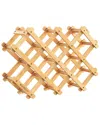 Closetmaid Bamboo Folding 8-bottle Wine Rack In Brown