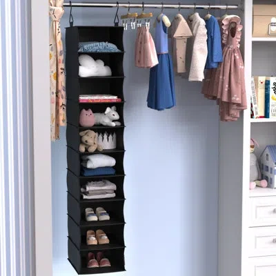 Closetmaid Capsule 10-shelf Hanging Organizer In Charcoal Black