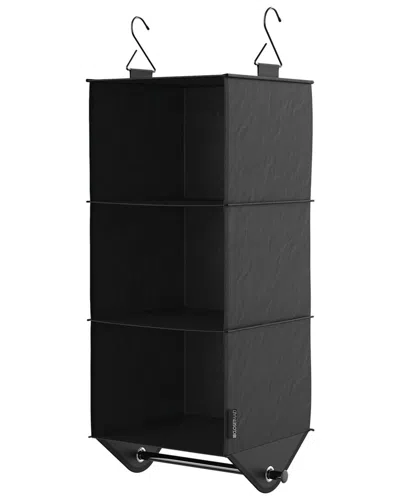 Closetmaid Capsule 3-cube Hanging Fabric Closet Organizer In Black