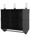 Closetmaid Capsule 4-cube Hanging Fabric Closet Organizer In Black