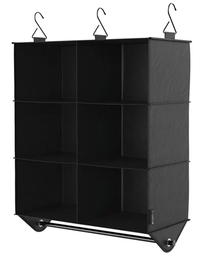 Closetmaid Capsule 6-cube Hanging Fabric Closet Organizer In Black