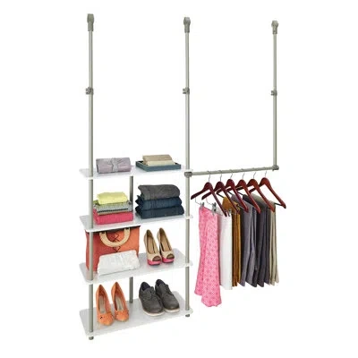 Closetmaid Closet Maximizer 42" W - 53" W Closet System Starter Kit In White