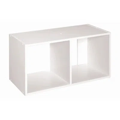 Closetmaid Cubeicals 12.36'' H X 24.09'' W 2-cube Bookcase In White