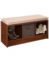 Closetmaid Cubeicals 3-cube Storage Bench With Tan Cushion