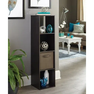 Closetmaid Cubeicals 47.56'' H X 12.24'' W 4-cube Bookcase In Espresso