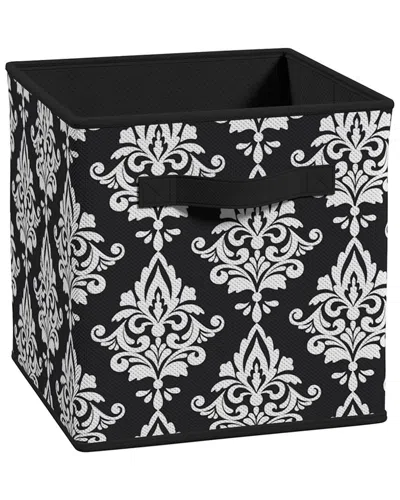 Closetmaid Cubeicals Damask Print Fabric Drawer In Black