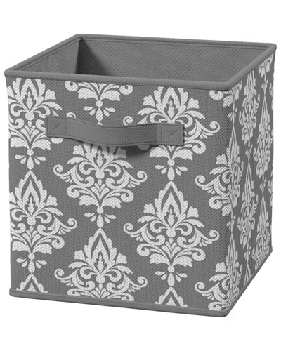 Closetmaid Cubeicals Damask Print Fabric Drawer In Gray