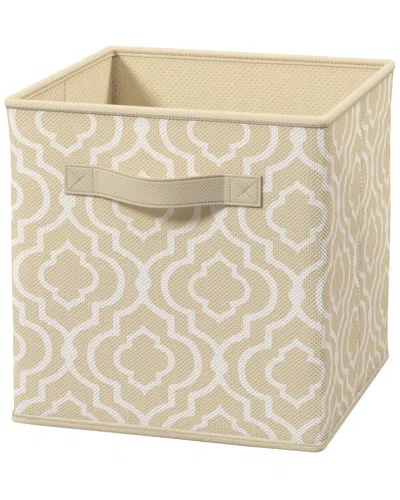 Closetmaid Cubeicals Iron Gate Print Fabric Drawer In Neutral