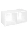 Closetmaid Cubeicals Stack Or Mount 2-cube Organizer In White