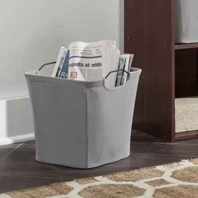 Closetmaid Cubeicals Wire Frame Handle Storage Bin In Light Gray