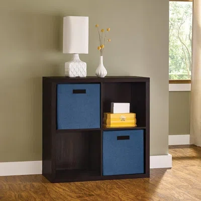 Closetmaid Decorative Storage 30" H X 30" W Cube Bookcase In Black Walnut
