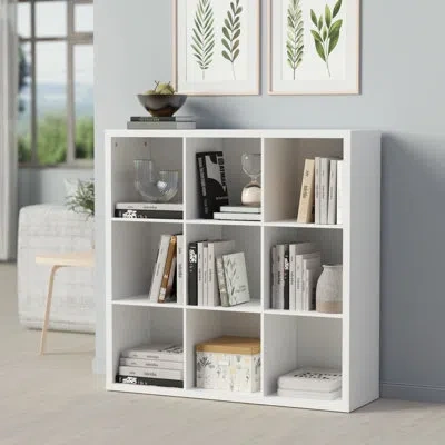 Closetmaid Decorative Storage 43.98" H X 43.98" W Cube Bookcase In White