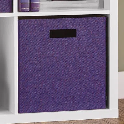 Closetmaid Decorative Storage Fabric Bin In Purple