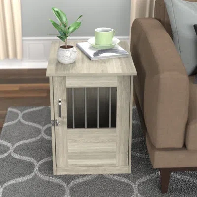 Closetmaid End Table And Pet Crate In Gray