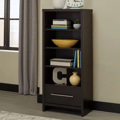 Closetmaid Hex 50" H X 21.5" W Standard Bookcase In Black Walnut