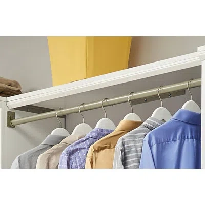 Closetmaid Impressions 11 In. X 1 Nickel Metal Support Bracket Kit In Silver
