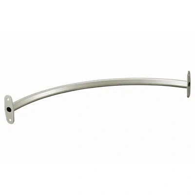 Closetmaid Impressions 23 In. Corner Rounder Nickel Closet Rod In Silver