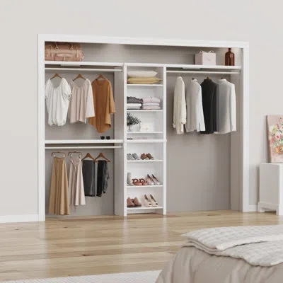Closetmaid Impressions Closet Tower With Top Shelves In White