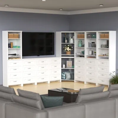 Closetmaid Impressions Media Room Storage System In White