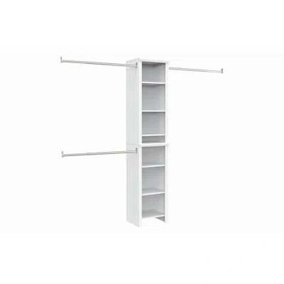 Closetmaid Impressions White Wood Closet System Tower Kit