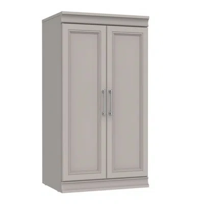 Closetmaid Modular Storage 21.38" W 12 Shelf Cubby Storage With Doors In Gray