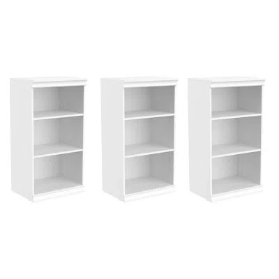 Closetmaid Modular Storage 21.38" W Shelving Unit With 3 Shelves, Set Of 3 In White