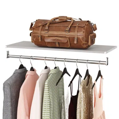 Closetmaid Modular Storage 36.02" W Shelf & Closet Rod In Taupe