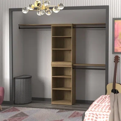 Closetmaid Modular Storage 73" W - 93" W Closet System Starter Kit In Sand